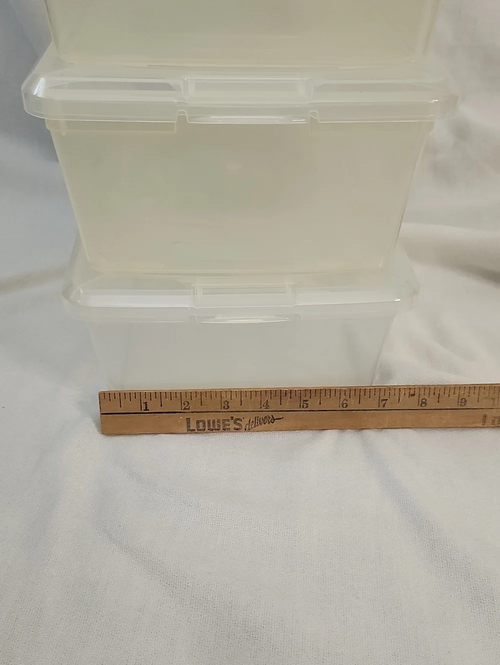 Clear Plastic Storage Containers - Set of Stackable Lids
